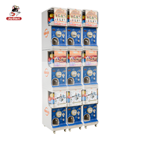 Distributeur de capsules de jouets Gashapon de style japonais avec paiement par QR code et carte de crédit, empilable sur 3 niveaux pour Gashapon de 50-75 mm