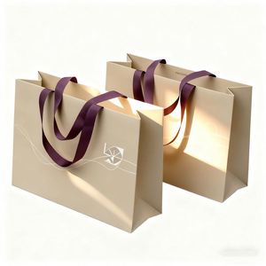 Bolsa de Papel Kraft Personalizada para Envasado de Alimentos, Materiales Reciclados Impresos en Offset, Superficie de Impresión Serigráfica para Manualidades y Promoción - Product Image 2