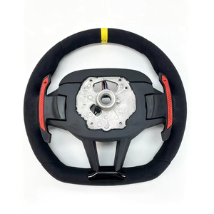 Volante in Fibra di Carbonio Personalizzato con Striscia Gialla per BMW M3 M4 G87 <span class=keywords><strong>G20</strong></span> <span class=keywords><strong>G30</strong></span> - Product Image 5