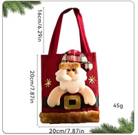Sacs cadeaux de Noël festifs avec de jolis motifs d'animaux en peluche comme les rennes et les bonhommes de neige pour les fêtes scolaires de Noël, cadeaux du Nouvel An