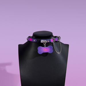 Collier pour chien <span class=keywords><strong>en</strong></span> os à effet thermique, jouet BDSM pour adulte, de contrainte et de punition, chaîne à changement de couleur, pour dressage de soumis, unisexe, alternative - Product Image 1