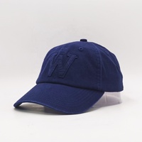 Gorra Azul Marino Vintage con Lavado Enzimático, Sin Estructura, con Parche Tejido, Diseño Personalizado Ajustable, MOQ Bajo, para Exteriores, Estilo Dad Hat de 6 Paneles