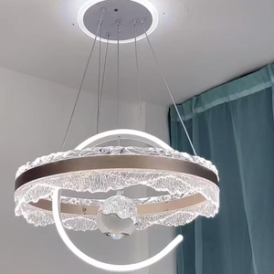 <span class=keywords><strong>Lustre</strong></span> suspendu moderne de luxe 2026 en or brossé, 150W, tricolore, nouveau modèle pour la décoration intérieure, 50cm - Product Image 2