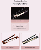Supports de tuiles de mahjong en acrylique de qualité supérieure avec fonction de poussée magnétique et bord ondulé antidérapant pour le jeu de mahjong américain, idéal pour les soirées à domicile