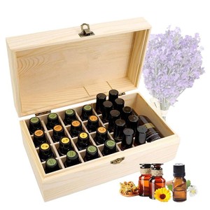 Wooden Essential Oil <b>Storage</b> Box With Compartments For <b>Nail</b> <b>Polish</b> And Oils Desktop Organizer Eco-Friendly Design - Product Image 5