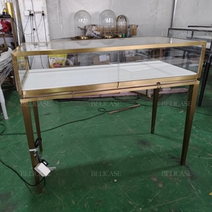 Maßgefertigte Luxus-Glasvitrine für Schmuck mit Logo, Schmuckgeschäft-Einrichtung, Ausstellungsvitrine mit abschließbarem Stauraum für Optikgeschäfte - Product Image 6