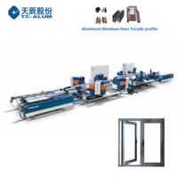 Línea de Producción de Engarzado de Esquinas de 4 Cabezas Tianchen CNC para Ventanas de Aluminio, Servicio OEM