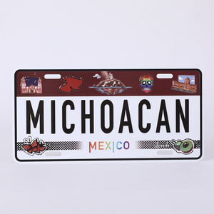 Plaque d'immatriculation décorative personnalisée avec <span class=keywords><strong>logo</strong></span> 3D voiture en aluminium Souvenirs touristiques de pays vintage avec caractéristiques personnalisées - Product Image 5