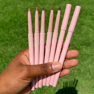 Crayon à lèvres mat bio en gros, longue tenue, imperméable, végan, rétractable, nude rose - Product Image 4