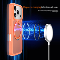 Coque de téléphone magnétique rotative avec support, en PC rigide et TPU souple, protection intégrale pour iPhone 17 18 Pro Max
