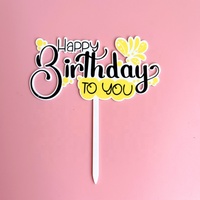 Neue Ankunft benutzer definierte Acryl Cake Toppers alles Gute zum Geburtstag Design für Weihnachten Abschluss feier Oster feiern für Kuchen Dekoration