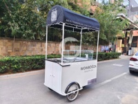 Chariot de vente de café personnalisé Etodevice, chariot alimentaire mobile commercial à pousser à la main