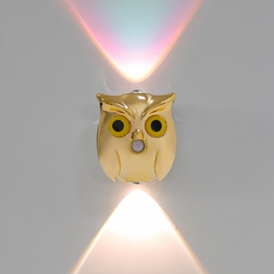 Lampe murale hibou intelligente à détection de mouvement pour la décoration intérieure, l'entrée, la chambre, le chevet, l'allée, avec fonction de charge et éclairage d'ambiance créatif - Product Image 2