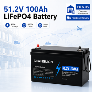 แบตเตอรี่ LiFePO4 51.2V 100Ah ปรับแต่งได้ พร้อมบลูทูธ โลโก้กันน้ำ IP65 6000 รอบการใช้งาน เกรด A แบตเตอรี่ลิเธียม มีสินค้าในสต็อก EU โปแลนด์ - Product Image 1