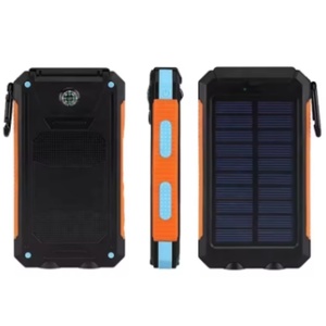 Batterie externe portable rechargeable 10000 mAh double USB étanche à énergie solaire, batterie au lithium polymère - Product Image 4