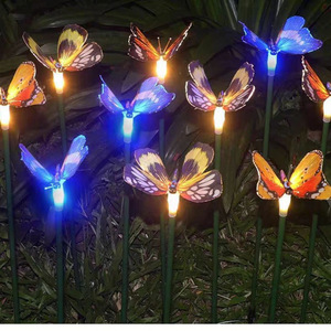 Luces Solares de Mariposa LED para Decoración de Jardín, Resistentes al Agua, con Estaca para Césped - Product Image 1