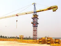 Grue à tour à flèche articulée Cargo Master XGL140-8S, capacité de levage de 8 tonnes, bras de 50 m, pivotant multi-conditions, moteur principal à engrenages, haute efficacité