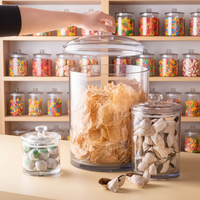 Ecobox Nouveauté Contenant Alimentaire Hermétique en Acrylique Bac à Aliments en Vrac Bac à Bonbons