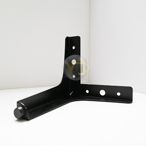 YIJUN Black Three Pronged <b>Cabinet</b> Legs 837 Heavy Duty Furniture Support Metal Table Legs Modern Minimalist Design - Product Image 4