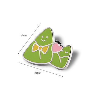 Customized Unique Design Zongzi Irregular Metal Souvenir Gift <b>Badge</b> - Product Image 2