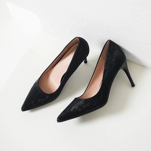 Silver Glitter Pointed Toe Stiletto <b>Heel</b> <b>Pumps</b> Formal <b>High</b> <b>Heel</b> Women's Shoes All Seasons Fashion Trend - Product Image 4