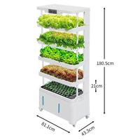 Système de culture hydroponique automatique intelligent sans sol pour légumes ; Usine de culture intérieure domestique ; Système hydroponique vertical pour fruits et légumes