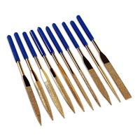 QIAOBA Lot de 10 limes diamantées de précision revêtues de titane, outils de bricolage pour métal/bois/guitare/céramique/fabrication de bijoux OEM ODM