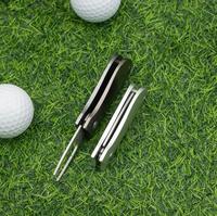 Outils de réparation de divot de golf avec marqueur de balle de golf magnétique Switchblade Divot Tool Accessoires de golf en métal