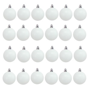 3CM palline di <span class=keywords><strong>natale</strong></span> bianche fai da te decorazioni natalizie 24 Pack con penna ad acqua per il disegno - Product Image 4