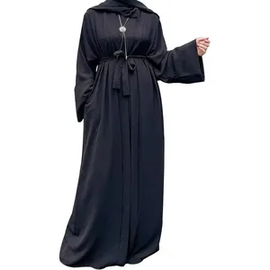 2 robes musulmanes pour femmes, abaya islamique, robe de prière de Dubaï, robe longue, cardigan maxi, OEM/personnalisé - Product Image 1