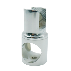 Connecteurs de paroi de <span class=keywords><strong>douche</strong></span> en verre, raccords de tube rond en laiton chromé, design moderne, fixation suspendue pour salle de bain et hôtel - Product Image 6