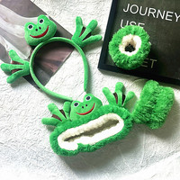 Nouveaux Bandeaux en Peluche Mignons Style Japonais et Coréen avec Nœud Papillon et Pompon, Accessoires Cheveux Automne Hiver pour Enfants, Lot de Chouchous Antidérapants