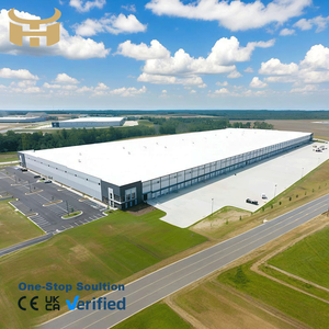 Prefabrik Çelik Yapı Bina Geniş Açıklıklı Fabrikalar Depo Atölyesi Çin Üreticisi Satılık - Product Image 1