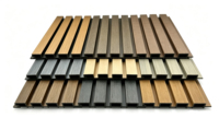 Panneaux muraux WPC coextrudés SINKO, couleur bois antique, revêtement composite imperméable pour villa et jardin extérieurs