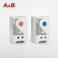 A & B termostat mekanis dapat disesuaikan, pengendali suhu 0-60 ℃ untuk Kabinet tertutup, termostat ruang kecil