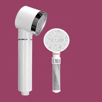 Filtre de Douche Portable pour Purification de l'Eau, Ensemble de Douche à Pression, Pommeau de Douche Moderne Chromé - Accessoires de Robinet de Salle de Bain Écologiques