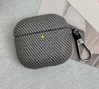 Étui pour écouteurs à motif à carreaux en relief rétro de protection élevée pour Airpods 6 couleurs Style accessoire antichoc