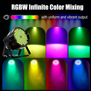 Projecteur LED PAR RGB 54x3W DMX512 Professionnel pour Scène, CRI95, 25 Faisceaux, IP20, <span class=keywords><strong>Concert</strong></span>, Théâtre, Tournée, Festival, Événement, Spectacle 4-en-1 - Product Image 3