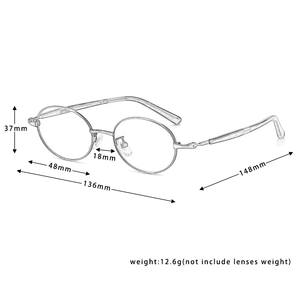 Vintage Rétro Ovale Verres Personnalisés <span class=keywords><strong>Progressif</strong></span> Photochromique Prescription Lunettes En Ligne Lunettes Optique Cadres Lecture Lunettes - Product Image 5