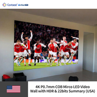 Écran d'affichage vidéo LED Canbest DM P1.2 1.25mm 3600x1350mm (11.8x4.4 pieds) pour hall d'accueil intérieur en Pays-Bas
