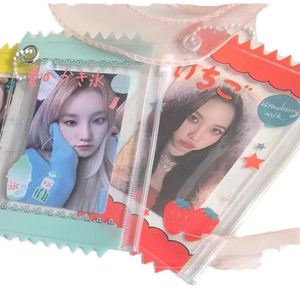Nouveau porte-carte photo en PVC personnalisé pour idoles Kpop avec porte-clés, album porte-carte photo avec film protecteur - Product Image 1
