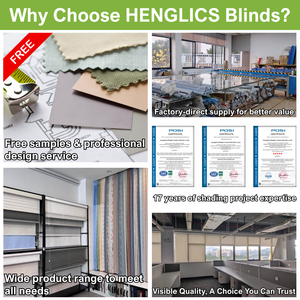 Henglics được xây dựng trong đồng bằng ngày đêm cửa sổ mất điện Đôi con lăn Rèm Hướng dẫn sử dụng ánh sáng Lọc bóng cửa sổ pháp thân thiện với môi - Product Image 6
