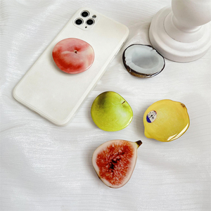 New Popular Acrylic Chủ Điện Thoại Retractable Eject Điện Thoại Grip Tùy Chỉnh Ổ Cắm Điện Thoại Với Trái Cây Thiết Kế - Product Image 2