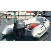 Liya nouvelle condition 4-5m coque rigide bateaux de pêche en aluminium gonflables pour le divertissement avec moteur hors-bord