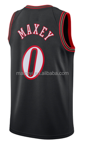 Maillots de basket-ball pour enfants, qualité de couture supérieure, respirants, personnalisables, <span class=keywords><strong>Tyrese</strong></span> Maxey, pour hommes - Product Image 3
