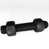 SVC High Quality Zinc Plated Double Ended Stud Bolts 60mm Length Right Hand Thread Secure Threaded Connection for General