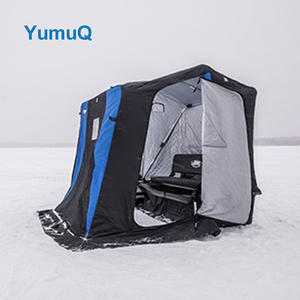 YumuQ 1.37x0.86x0.54m 600D Oxford Camping Imperméable Portable Extérieur Tente de pêche sur glace personnalisée pour <span class=keywords><strong>l</strong></span>'hiver - Product Image 2