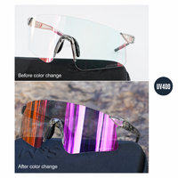Lunettes de sport photochromiques pour le cyclisme, hommes et femmes, course en plein air, lunettes polarisées UV400, lunettes de vélo, lunettes de soleil