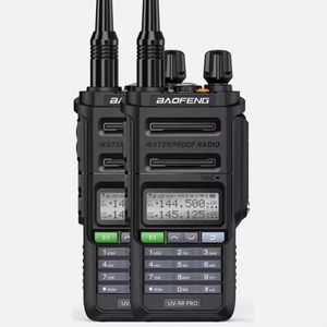 Walkie Talkie <span class=keywords><strong>Baofeng</strong></span> <span class=keywords><strong>UV9R</strong></span> <span class=keywords><strong>Pro</strong></span>, IP54 Resistente al Agua, Alta Potencia, UHF/VHF, Radio Bidireccional Portátil de Largo Alcance, 3-8 km - Product Image 1