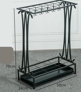 Moderno <span class=keywords><strong>Portascarpe</strong></span> e <span class=keywords><strong>Portaombrelli</strong></span> Pieghevole Dorato e Nero Stile Buke Fornasetti per Sedia in Metallo Artigianale - Product Image 2